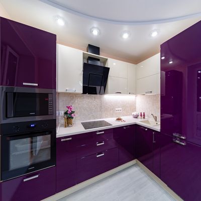 Фиолетовые кухни Кухня Фаворит